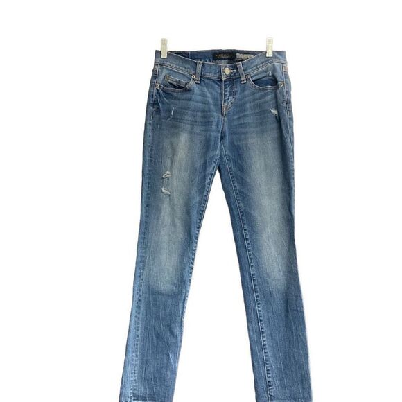 AEROPOSTALE Women’s Distressed Jeans Size 4 Short Blue Inseam 28.5 - Picture 1 of 10